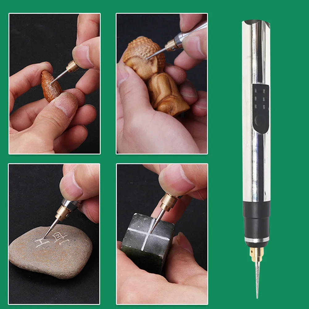 Promotion! USB Rechargeable Engraving Pen With 35 Bits,Portable DIY  Electric Engraving Pen For Jewelry Glass Wood Stone Metal - AliExpress