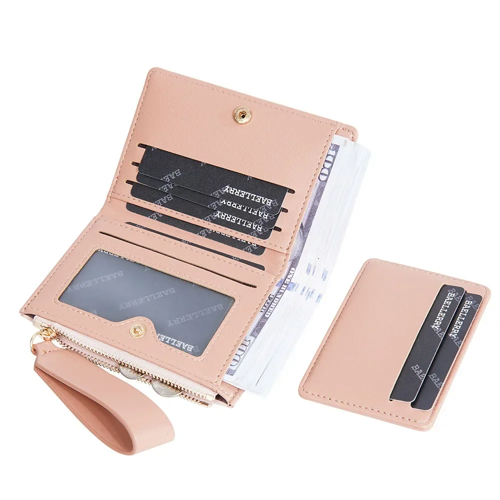 New Short Women Wallet Kpop Cute Small Women Wallet High Quality PU Leather Slim Simple Female Multi-card Bit Purse Holders