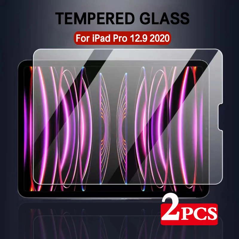 Pellicola Salvaschermo 2 Pezzi Per Ipad Pro 12.9 Pollici 2020 4 A2069 A2232 A2233 A2229 Pellicola Protettiva Antigraffio Vetro Temperato Trasparente
