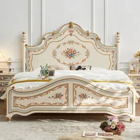 Lit Moderne à Cadre Double King Size pour Chambre à Coucher, Style Européen, Plateforme de Sommeil, Meuble de Salon pour Filles, Letto Matrimoniale 4