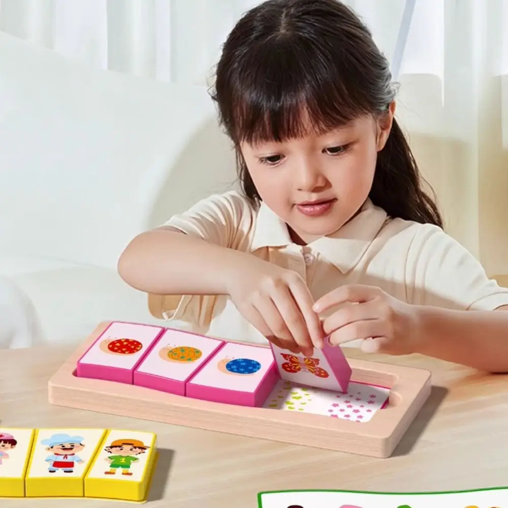 Puzzle Board Wooden Toys 3D Puzzles Pattern Cognitive Montessori Shape Matching Board Game Portable DIY Animal Jigsaw Toys