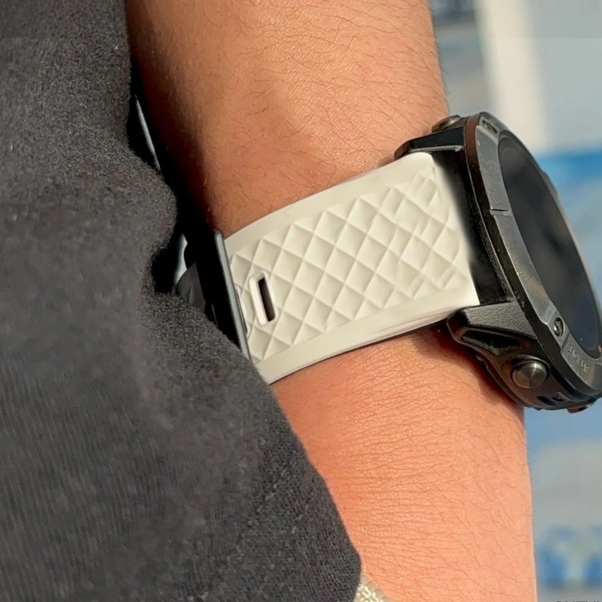 Sport Silicone Bracelet - 22mm Watch Band, Universal Fit