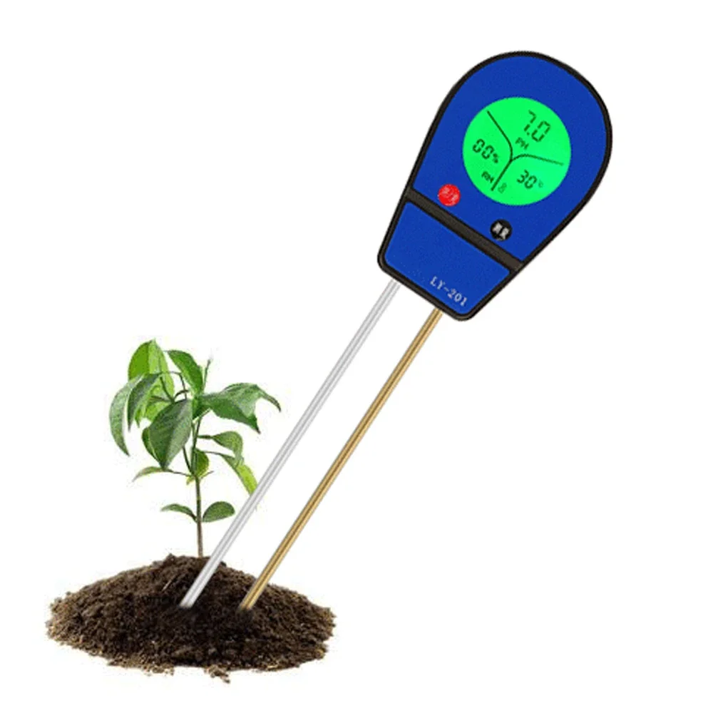 3 in 1 Soil PH Meter Sunlight PH Tester Garden Flowers Soil Moisture Sensor  Meter Plants Acidity Humidity PH Monitor Detector - AliExpress