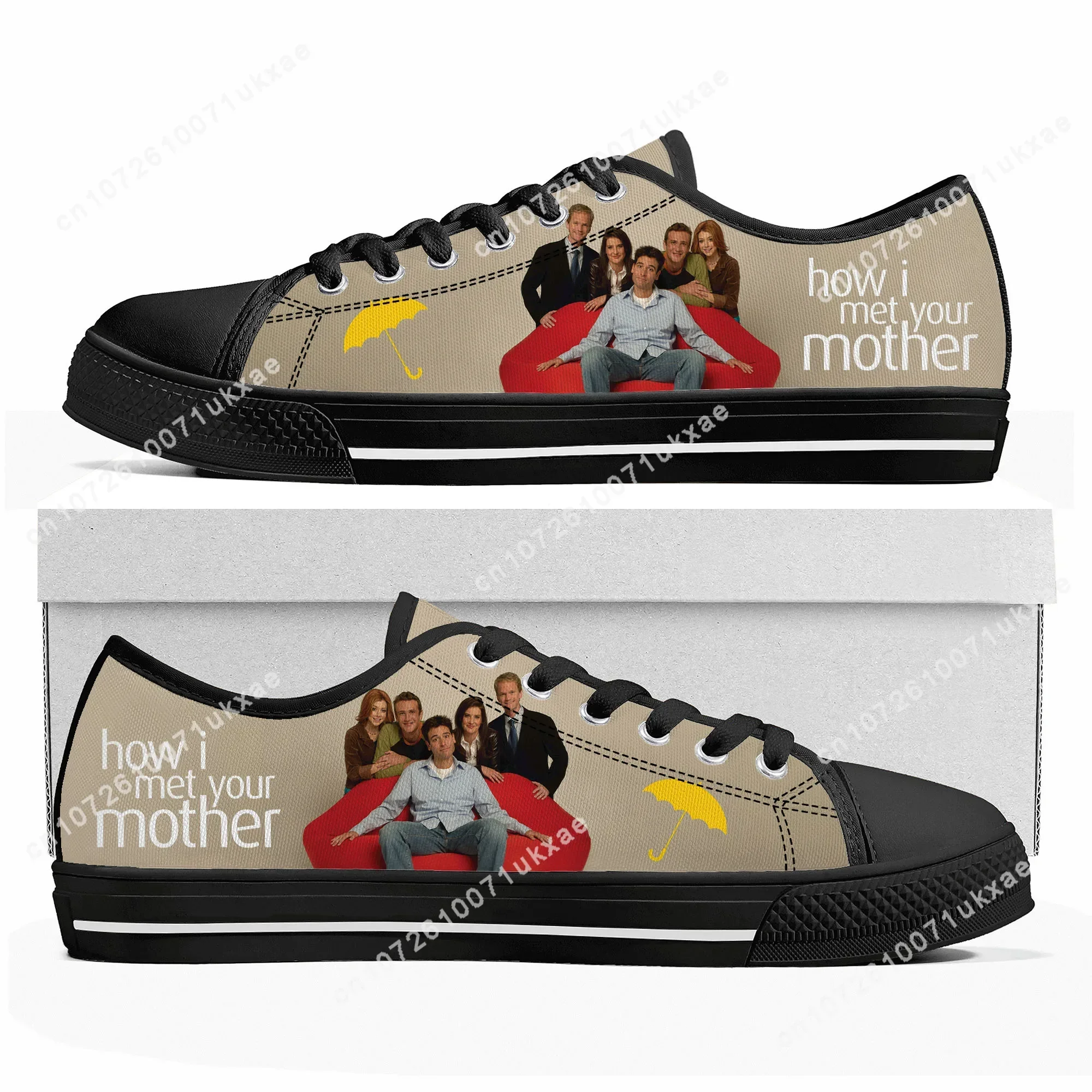Intervention How I Met Your Mother Low Top Sneakers Mens Womens Teenager Canvas Sneaker couple Casual Shoes Customize DIY Shoe