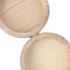 10*10*4.5cm Mini Round Wooden Storage Box Handmade Flip Cover Jewelry Organizer Box Vintage Wood Crafts 6