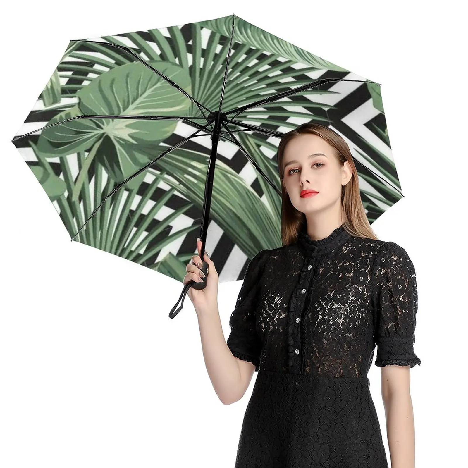 

Automatic Umbrella Rain Sun Rain Anti Uv Windproof Beach Umbrella Girl Parasol Folding Parasol Umbrellas Rain Women Portable21