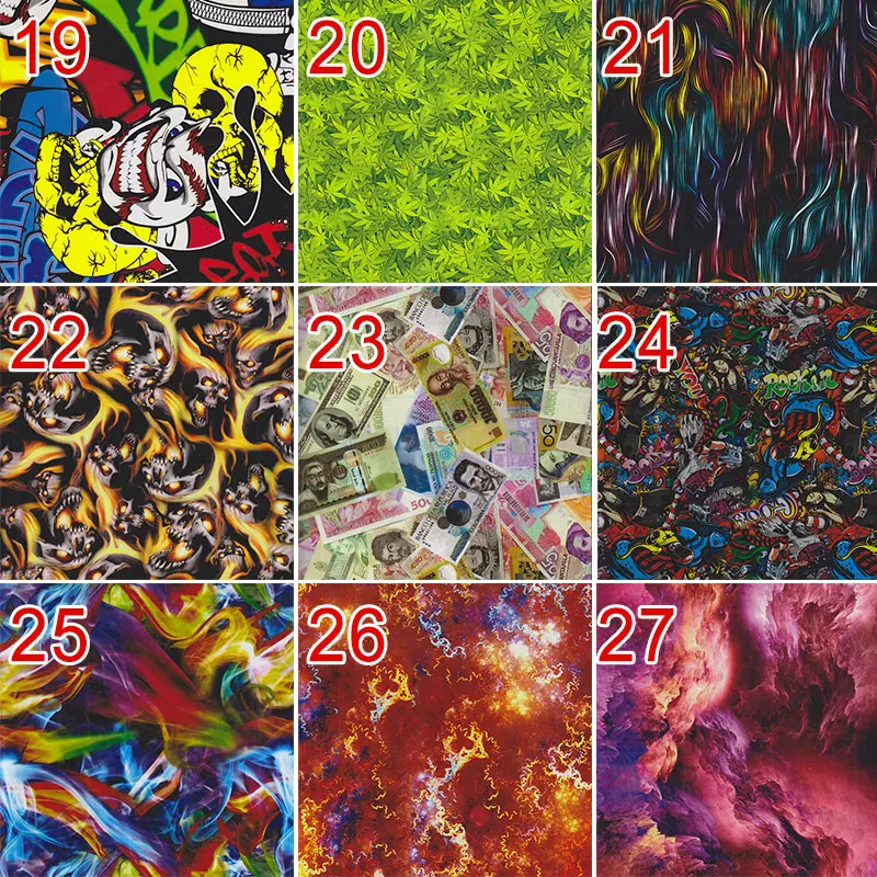 Description Picture 5 of item50x100cm PVA Water Transfer Printing Film Imitation Animal DIY Pattern Hydrographic Film Wheel Helmet Decor Printing Films