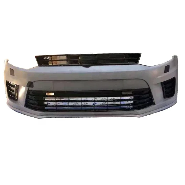 Best Auto Parts PP Plastic Replacement Front Bumper Grille Front Bumper Body Kit for Polo WRC2009- custom