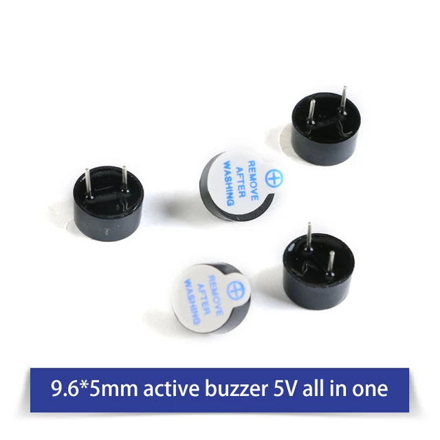 3V5V12V24V Active And Passive Buzzer Alarm Electromagnetic universal Sounder Speaker Anti-theft Device 9.6x5mm 5v 10pcs