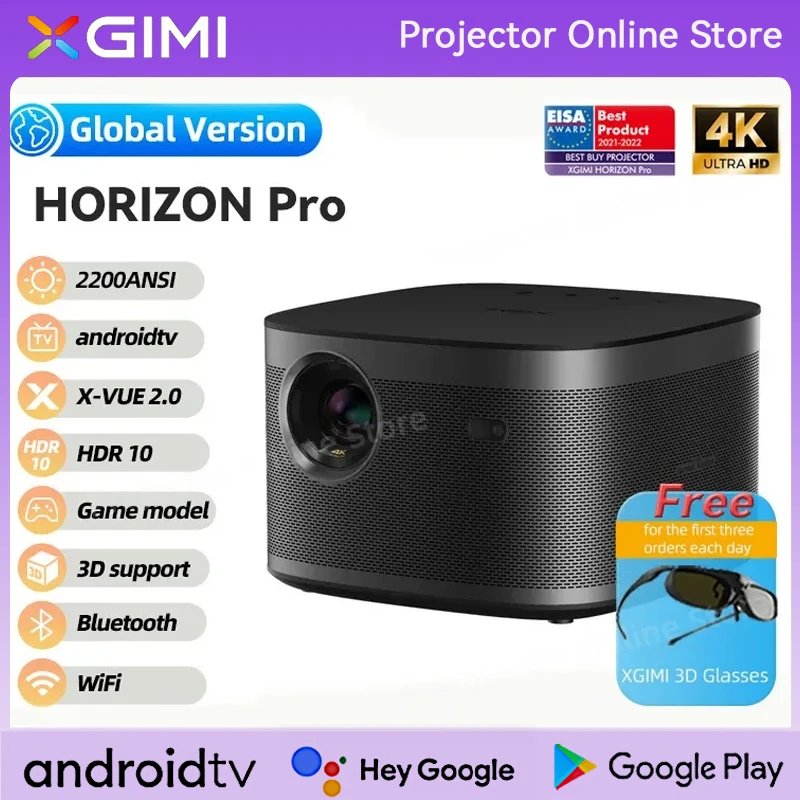 Xgimi Horizon Pro 4k Uhd Projector Screenless Tv Horizon 1080p Dlp