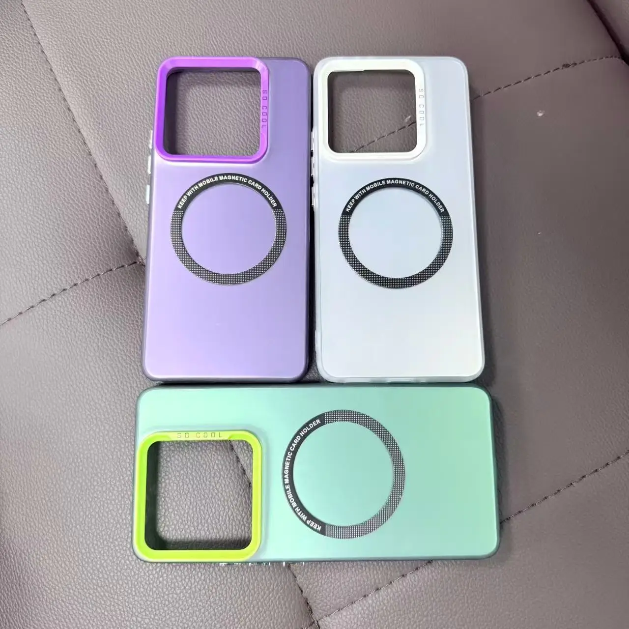 MagSafe-Compatible Laser Engraved Hard Case with Wireless Charging Support