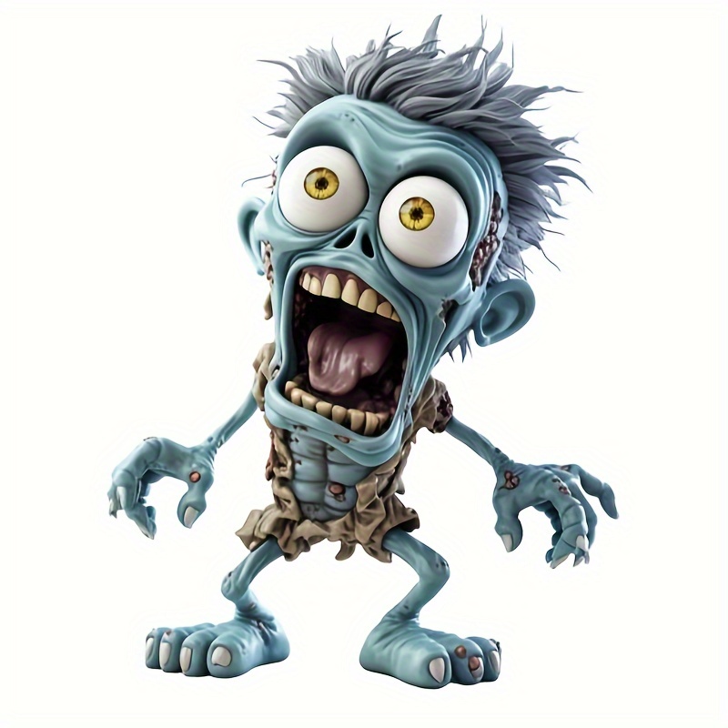 Surprised Skull Man Motorcycle Stickers Car Window Body Decoration Motorbike Fuel Tank Waterproof Decals