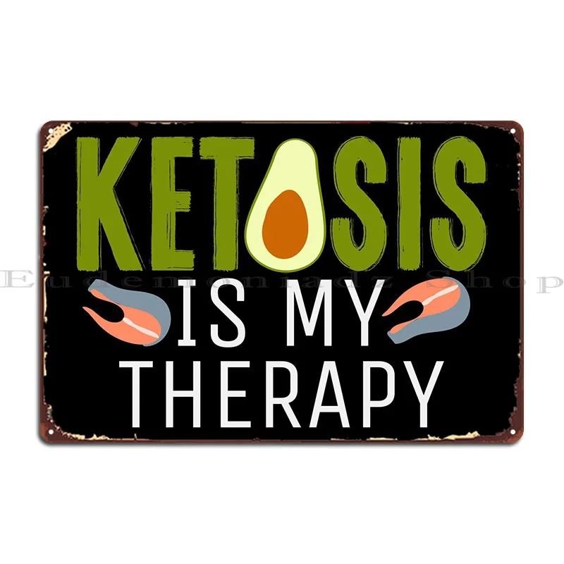 Chetogenico Diet Joke Keto Metal Sign Murale Pub Club Custom Club Tin Sign Poster