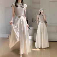 High Waist Drapey Wide Leg Casual Pants Women's Spring Summer New Chinese Design Long Trousers Southeast Asian National Style Bu