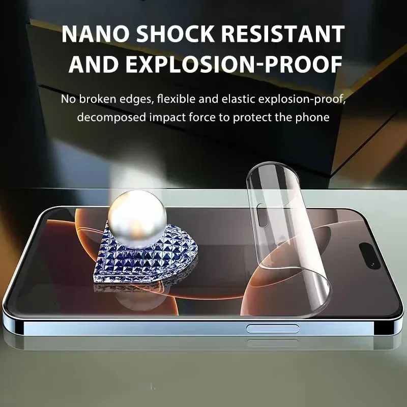 5-Pack Hydrogel Screen Protector for Smartphones - Premium Film, Not Glass