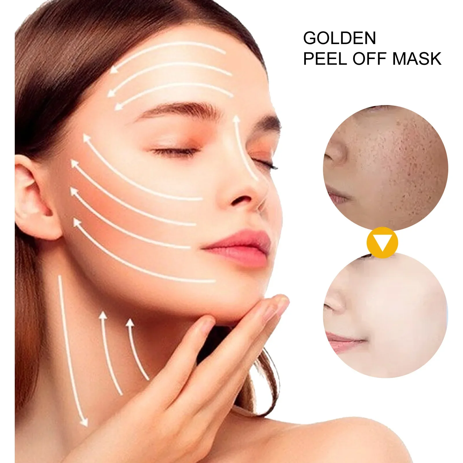 West & Month 24K Gold Tearing Mask Exfoliating Blackhead Deep Cleaning Facial Care Skin Care Delicate Pores Firming Skin Care 2