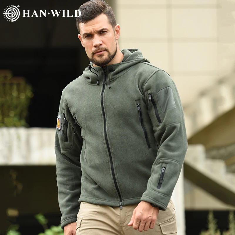 Military Jacket Fleece Work Jackets Mens Military Jacket Men's Winter Work  Jacket Fleece-Lined