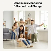 Baseus Caméra de sécurité intelligente, 3MP 2K, panoramique et inclinaison, protection de la maison, 2.4G, WiFi, caméra IP, sécurité à domicile sans fil, Full HD, suivi automatique AI 6