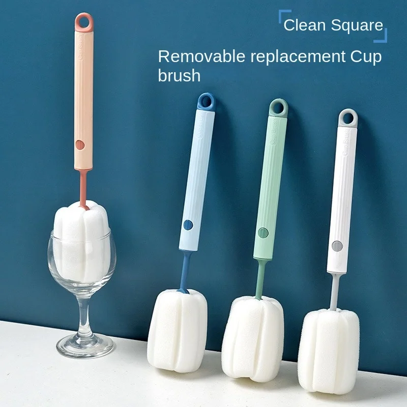 Hangable Sponge Brush Removable Cleaning Household Long Handle Bottle Insulated Cup Cleaning Cup Brush bottle brush bottle cleaning brush cleaning brush cleaning brush set