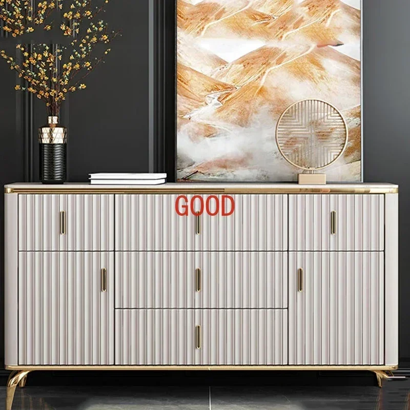 Dish Modern Wood Sideboards Kitchen Nordic Shelves Modular Luxury Sideboards Storage Table De Chevet Small Room Furnitures