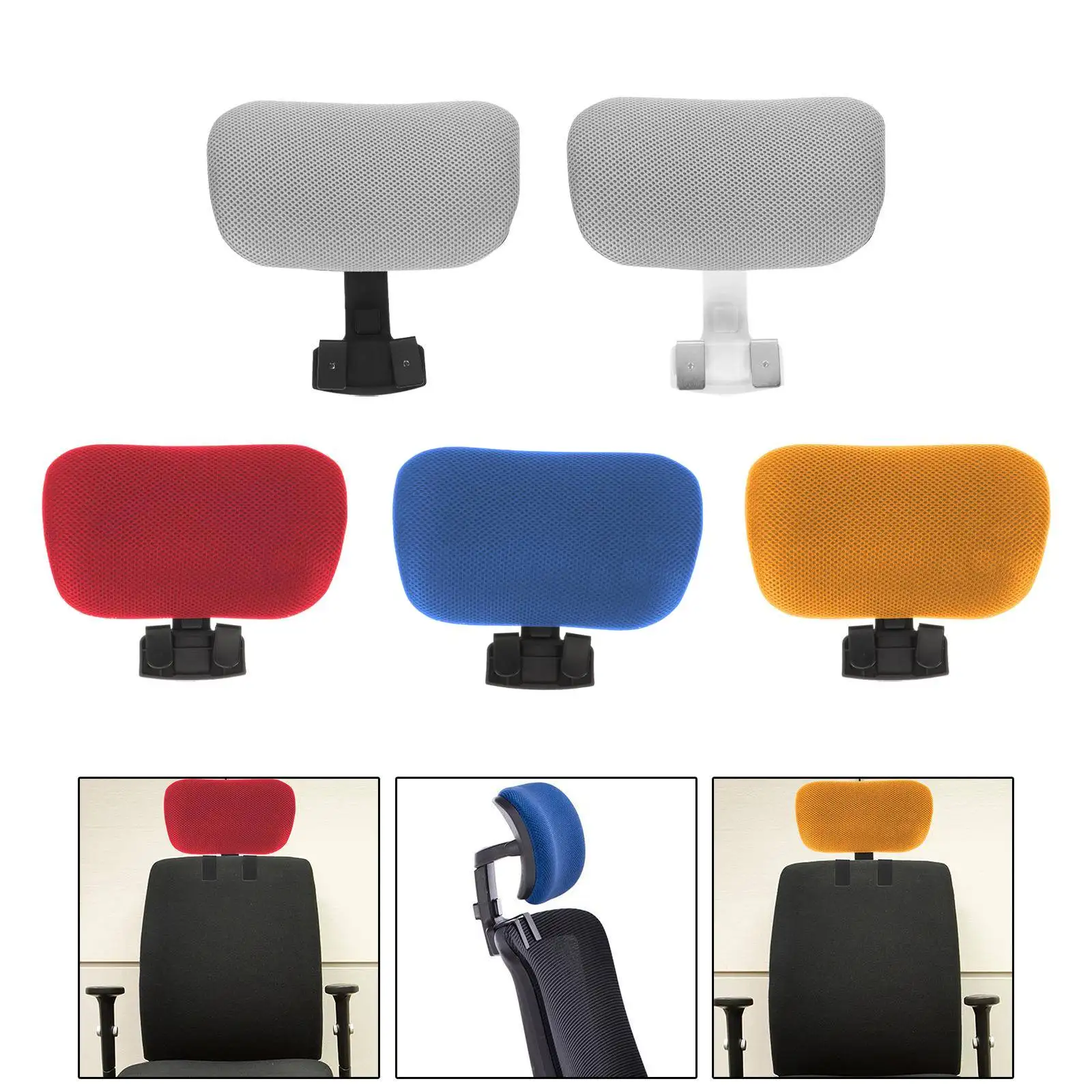 

Office Chair Headrest Easy to Install Adjustable Height Angle Computer Chair Head Pillow Chair Neck Pillow Desk Chair Head Rest