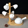 Bamboo Combination Storage Rack Cup Holder Household Drain Rack Desktop Creative Branch Hanger Wine Glass Holder 4