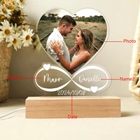Anniversary Women Men Couples Gifts Custom Photo Love Frame Personalized Acrylic Plaque Valentine's Day Giftware for Him Her 2
