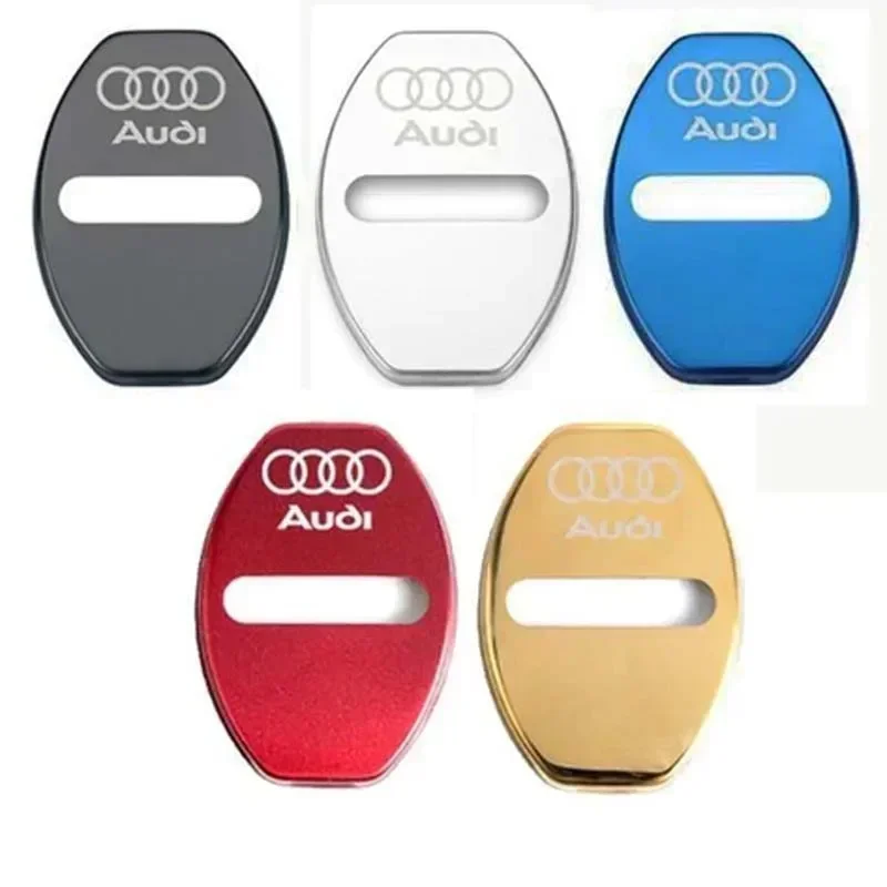 Premium Car Logo Door Lock Protective Cover Sticker Set (4pcs)