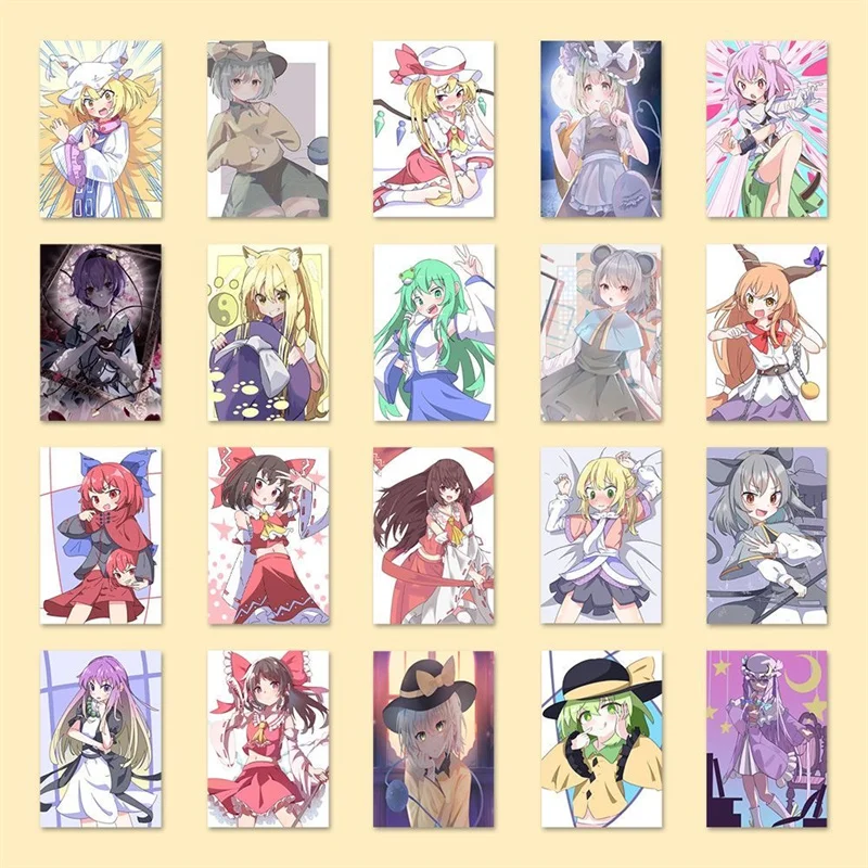 Touhou Project Sticker 100pcs/set for Skateboard Phone Case Laptop etc
