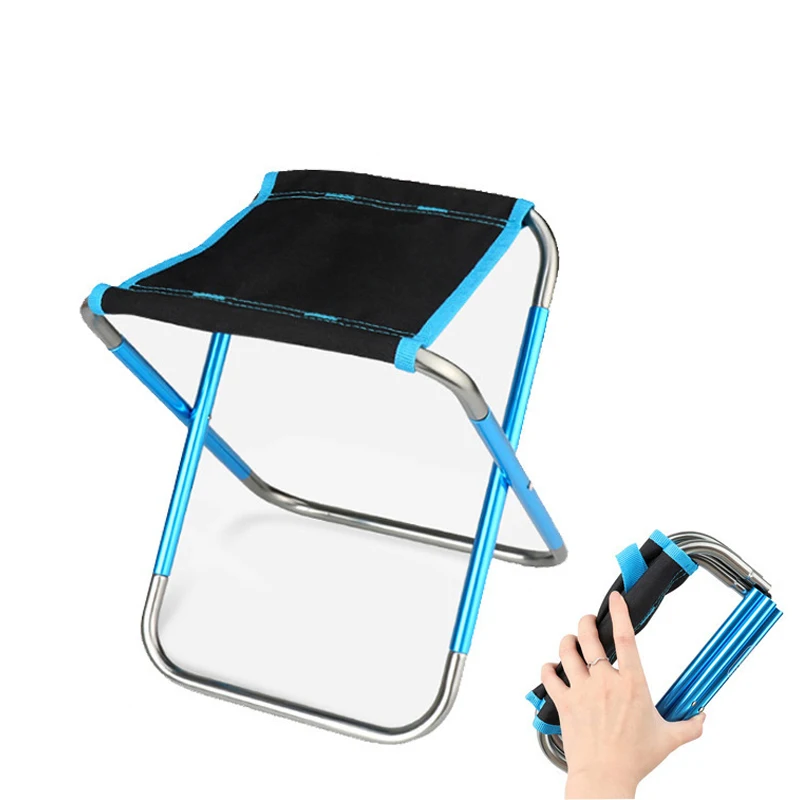 Outdoor Portable Folding Picnic Camping Stool Aluminium Alloy MIni Storage Fishing Chair Ultralight Furniture folding chair,retractable stool