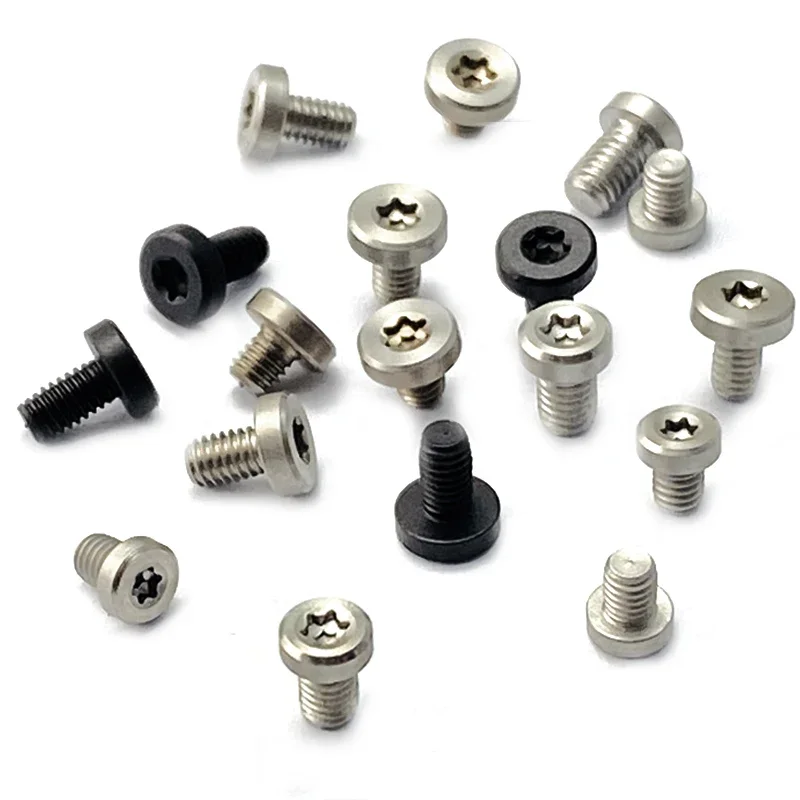 10pieces DIY Knife Handle Screw Folding Knife Shank T8 Plum Screw Oppose Lock Rivet Tools Fastening Screws