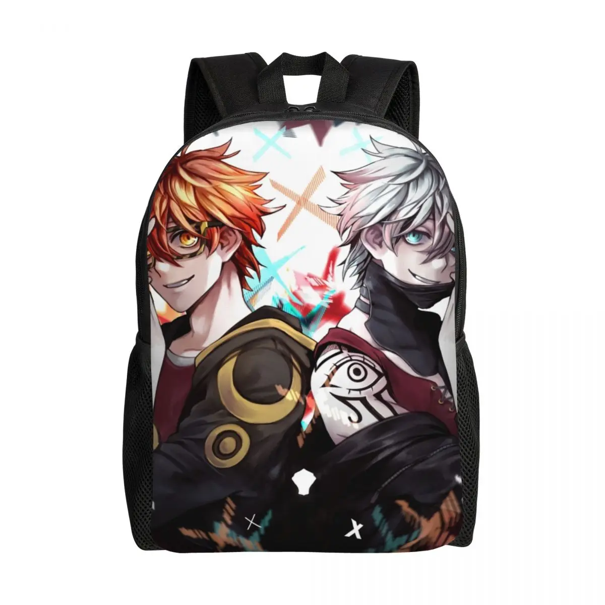 

3D Print Mystic Messenger Backpack for Girls Boys Anima Game School College Travel Bags Men Women Bookbag Fits 15 Inch Laptop