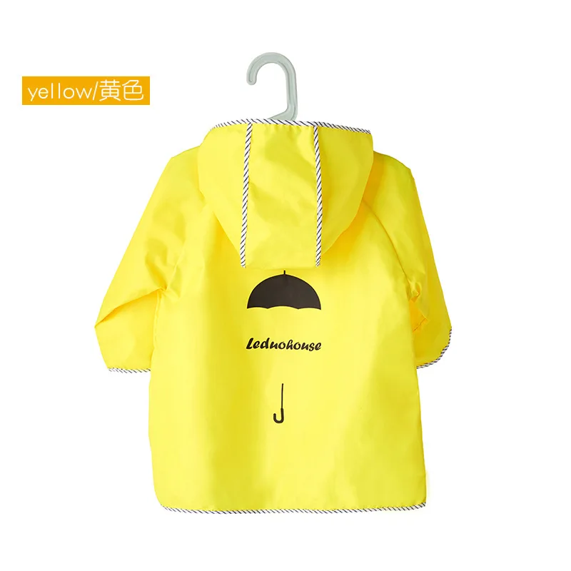 Cute Kids Raincoat Cartoon Duck Children Rain Poncho UFO Shape - View #7