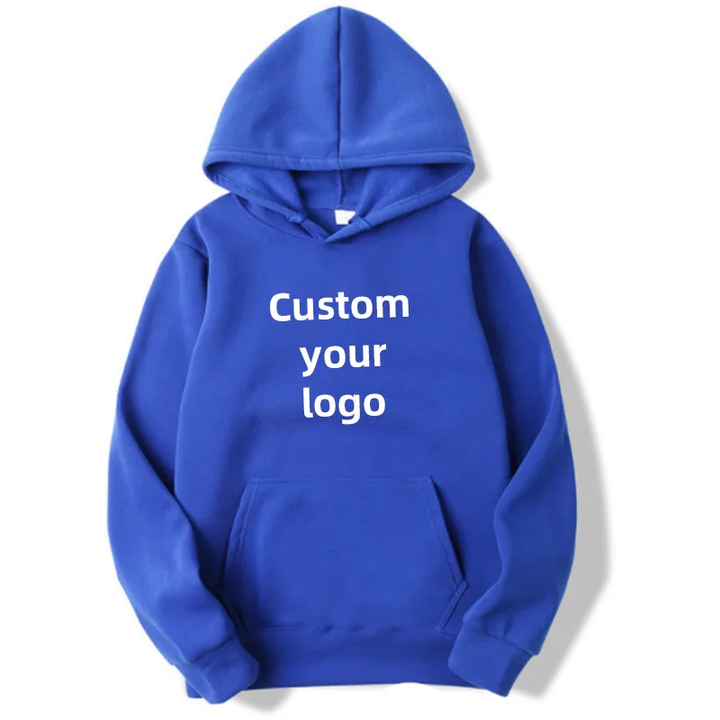 thumbnail image 1 of Sudadera con capucha y estampado DIY para hombre y mujer, pulóver holgado, primavera, otoño e invierno, algodón, personaliza tu logotipo, sudadera con capucha (S-4XL), 1 of 4