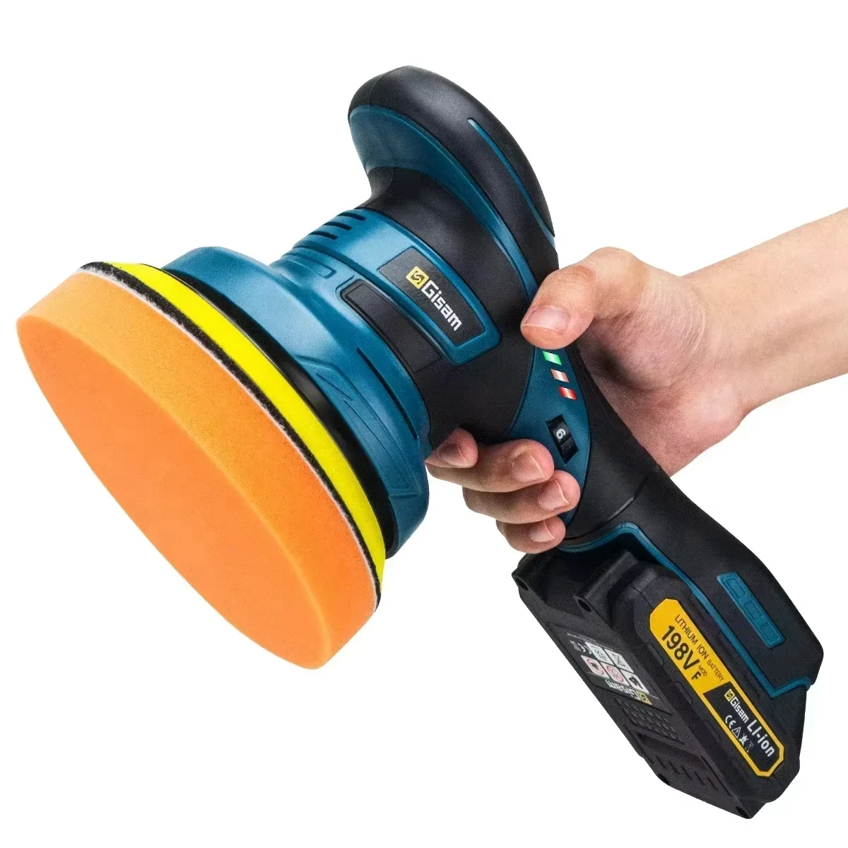 Gisam Brushless Car Polisher 6 Gears Electric Polisher Automobile Car Polishing Sealing Glaze Machine For Makita 18v Battery Pin cordless car polisher,car polisher,electric polisher