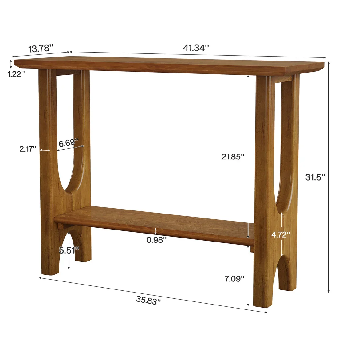 Praktische Sofakonsole, moderner Konsolentisch, stilvoller Flurtisch (nur Tisch) – Detail 7