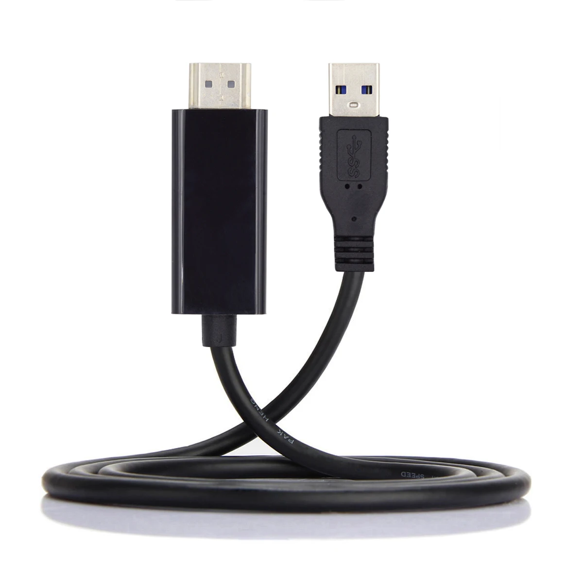 

Adapter for Desktop Laptop PC USB3.0 Male to HDMI Male Cable USB 3.0 Source HDMI Sink Converter