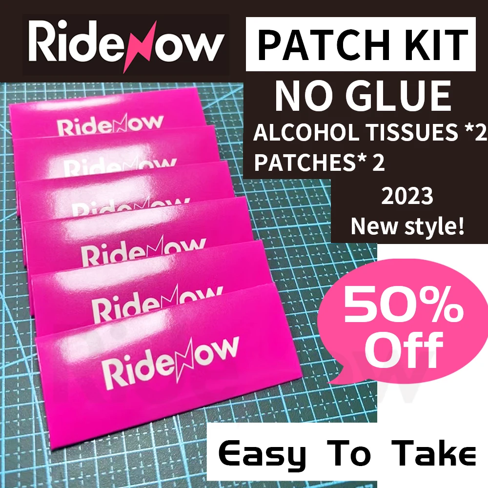 

Ridenow Patch Kit NO GLUE for CYCLAMI Ridenow Tubes Road Bicycle/Gravel Cycling Inner Tubes Ultralight Tire Super Light