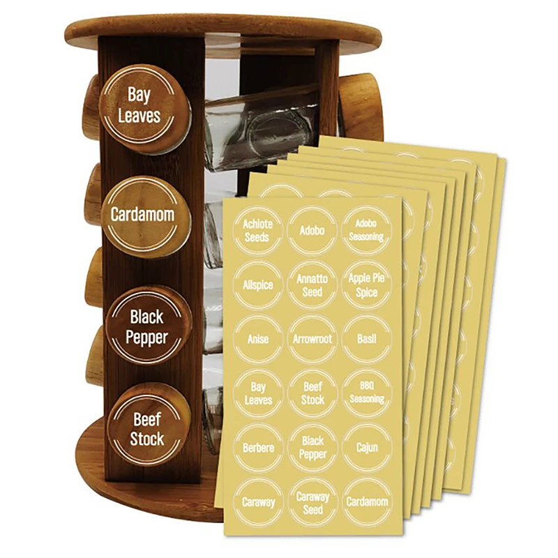 Labels Sticker Clear Waterproof Pantry Stickers Label Pantry Sticker Food Jam Seasoning Jar Self Adhesive Labels Stickers