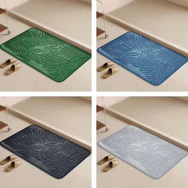 Memory Cotton Bathroom Rug – Absorbent Non-Slip Mat 5