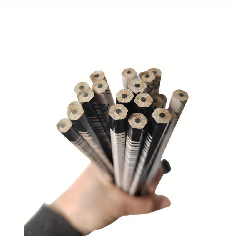 10Pcs Piano Music Note Pencil + 4pcs Pencil Eraser Stationery HB Wooden Painting Sketch Pen Exquisite Gift 5