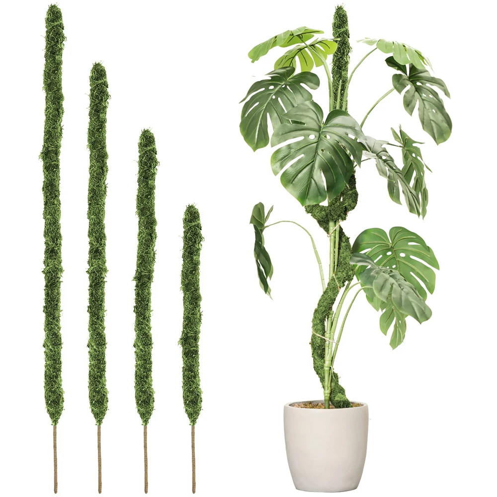 Description Picture 2 of item1PC Moss Pole Bendable Plant Stakes Handmade Slim Monstera Plant Support Moss Plant Sticks Support for Large Indoor Potted