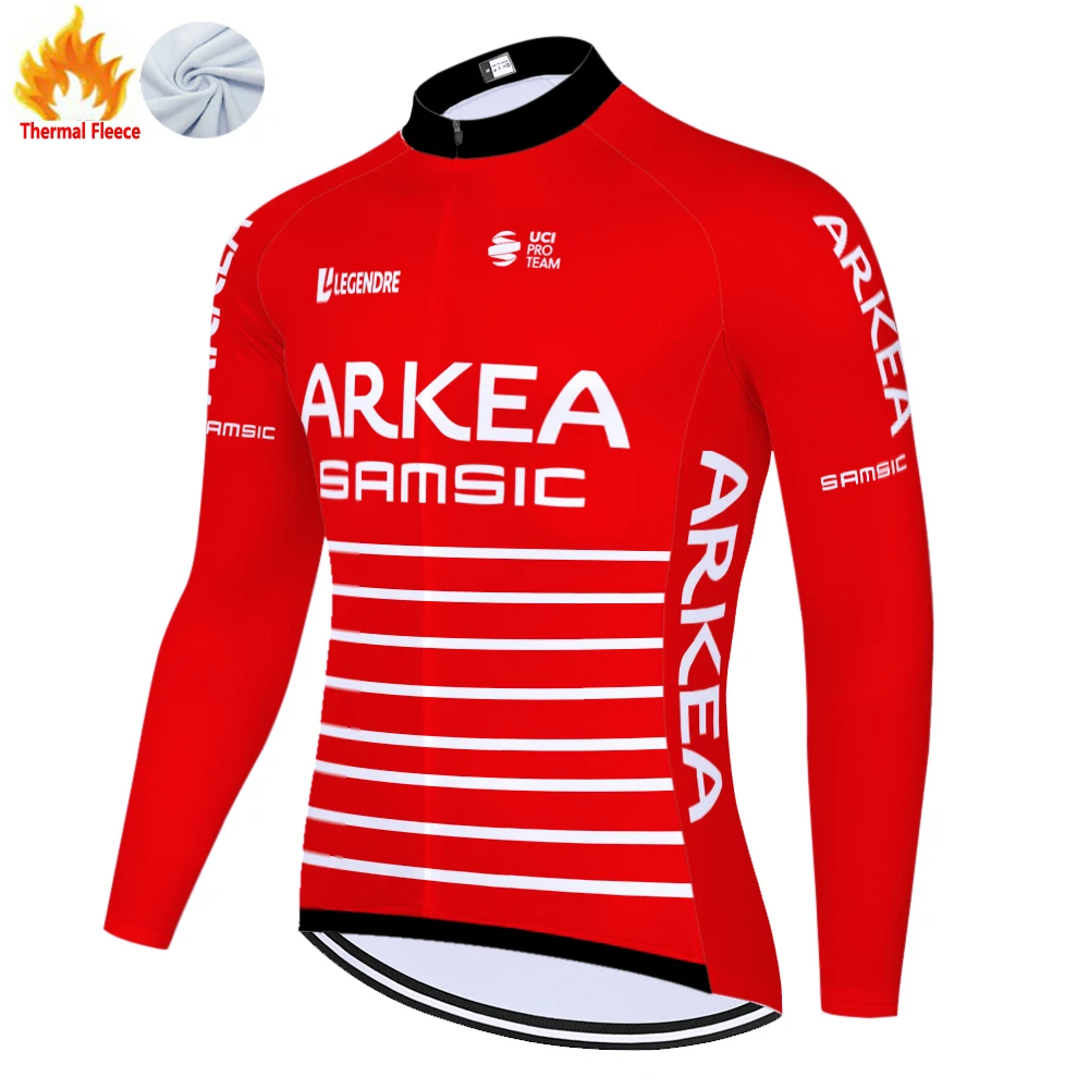 2023 proteam ARKEA SAMSIC Cycling Jersey Winter Fleece Bicycle ropa ciclismo invierno Moutain Bike jersey invierno men _ - AliExpress Mobile