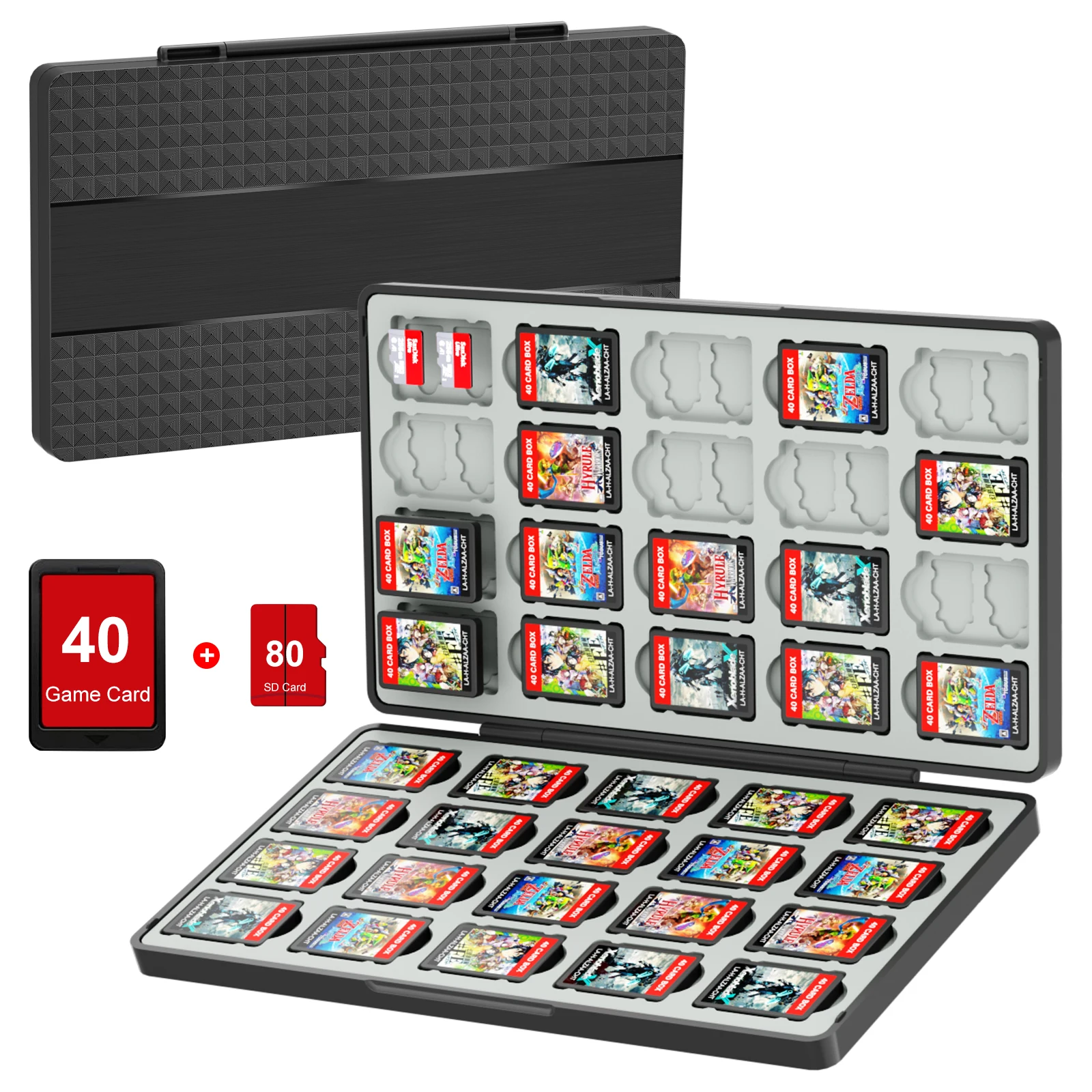 Custodia per schede di gioco nintendo switch oled e lite 40 slot_voghion.com