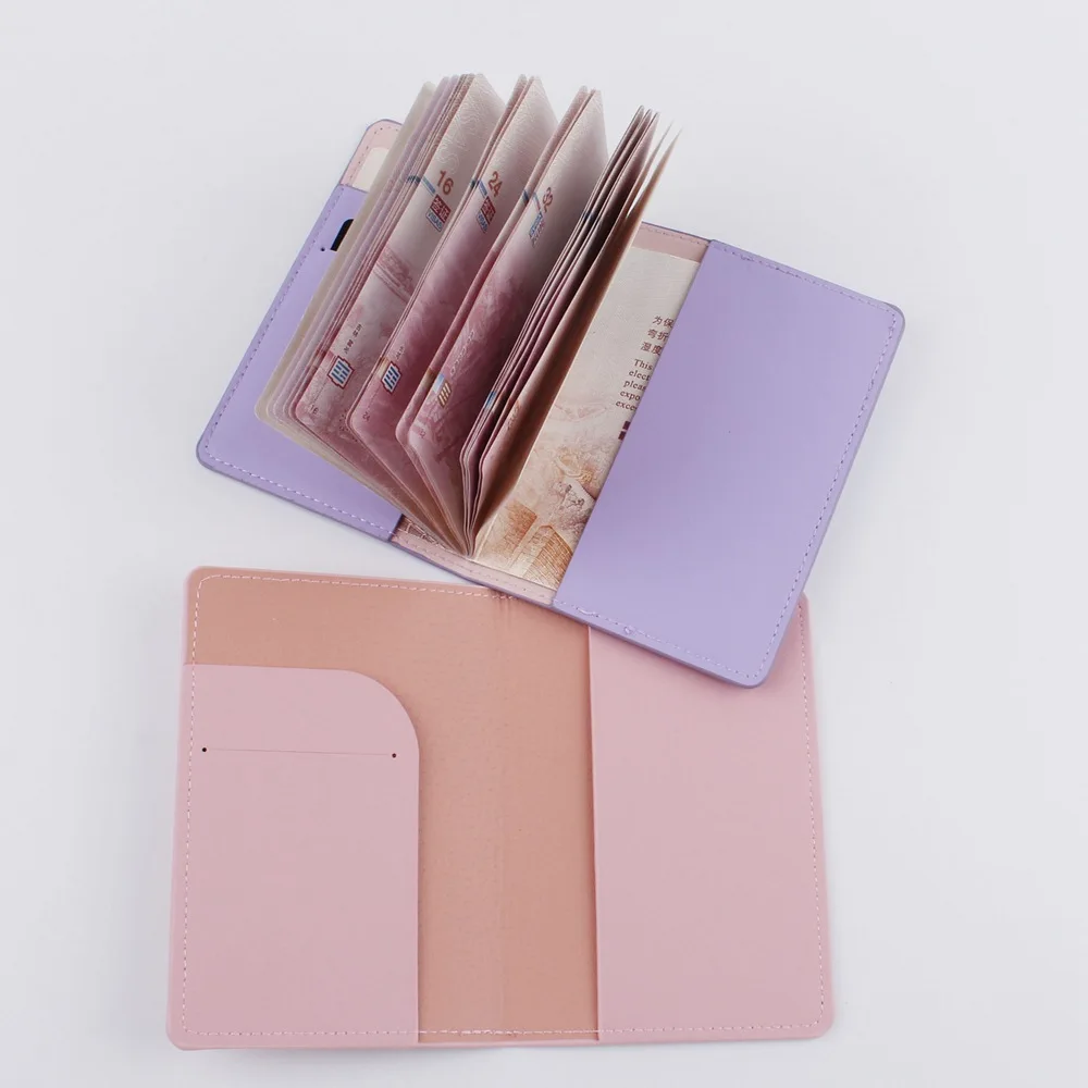 Travel Waterproof Dirt Passport Holder Cover Wallet Transparent Leather ID Passport Card Holders Business Credit Card Case Pouch