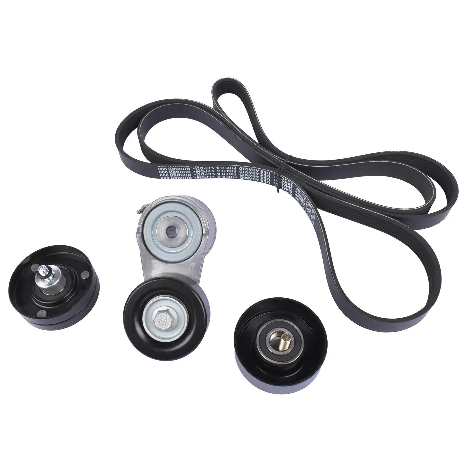 AP01AccessoryTensionerBelt2xIdlerPulleyForJeepWranglerJK28