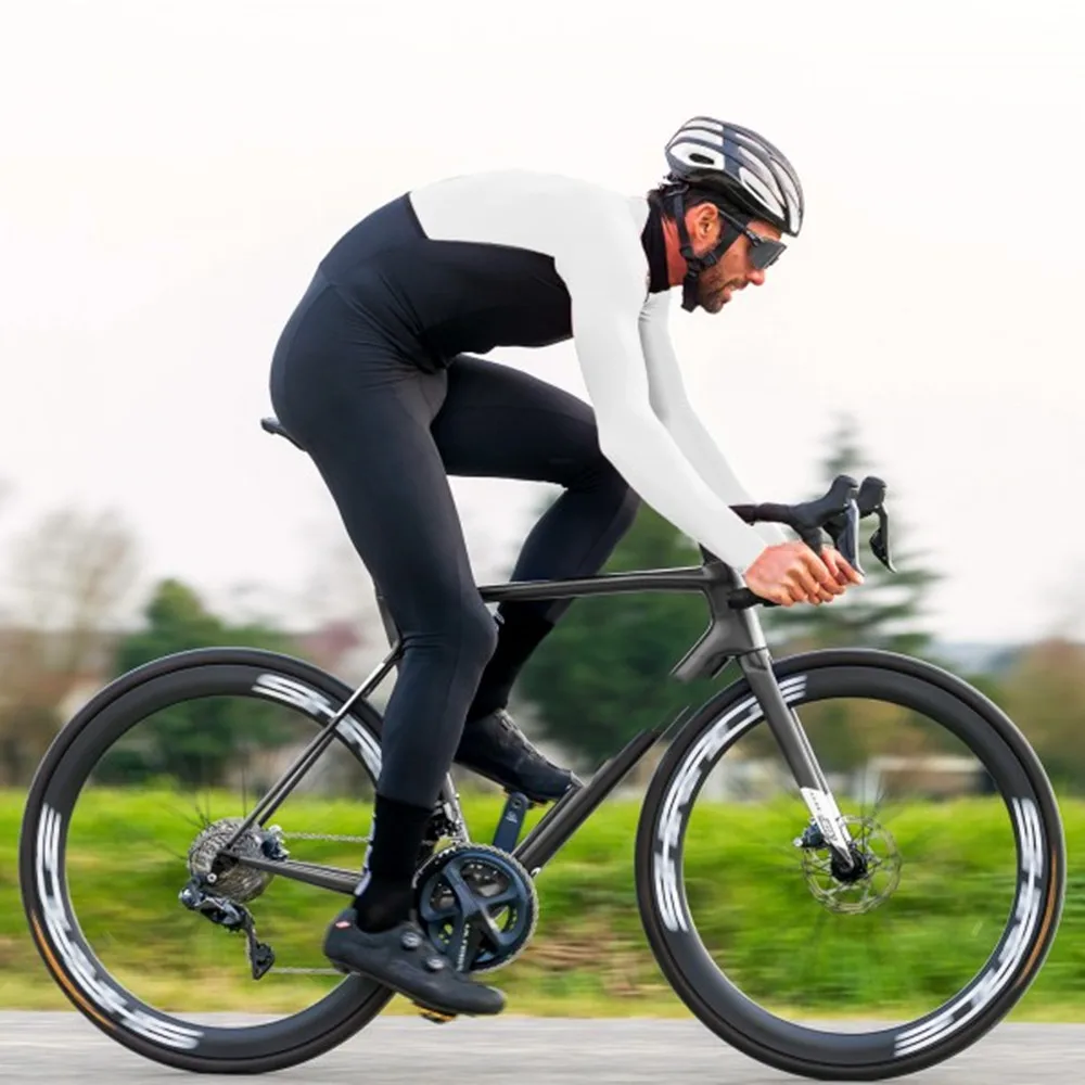 

Zootekoi Winter Cycling Lycra Skinsuit Long Sleeve Pant One-piece Speedsuit Cycling Jersey Suit Mono Ciclismo Invierno Jumpsuit