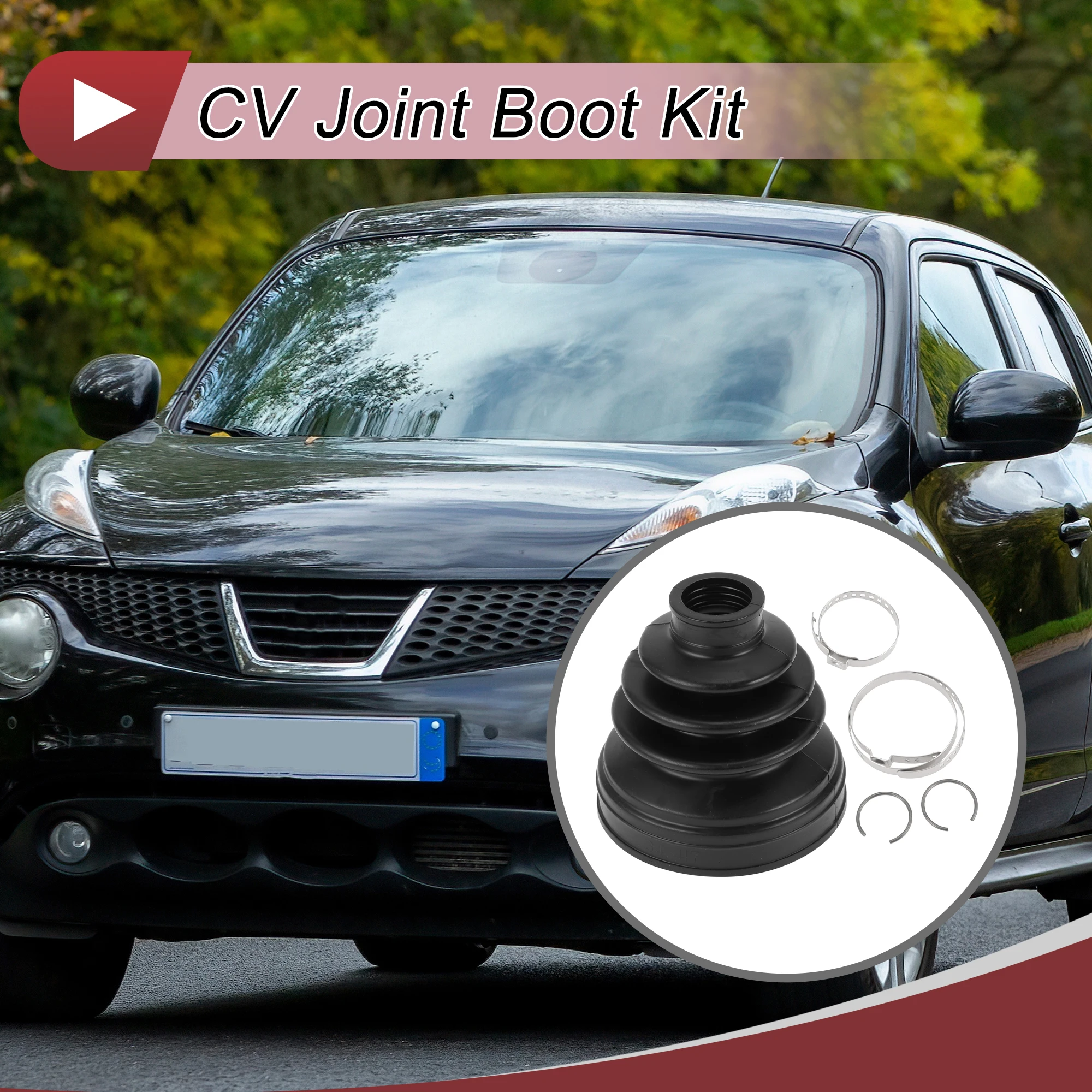 ヴァーナル X Autohaux 1 Set CV Joint Boot Kit for Nissan Juke 2014-2017