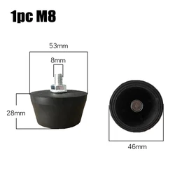 1pcs Air Compressor Foot Pad M6 M8 For Air Pumps Oil-free Machines Shockproof Components Replace Power Tools Accessories