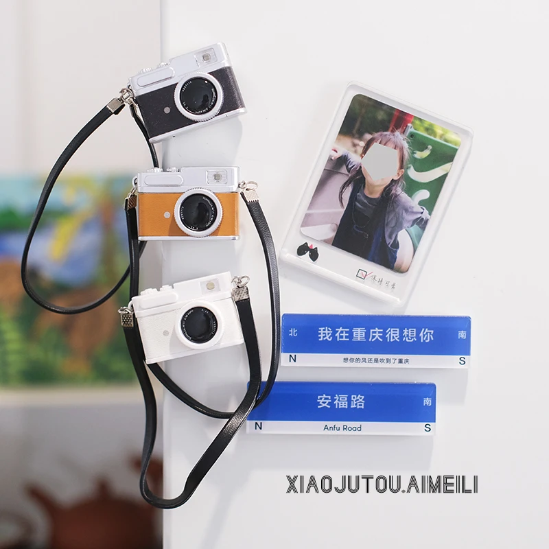 Retro Camera Fridge Creative Miniature Scene Attraction